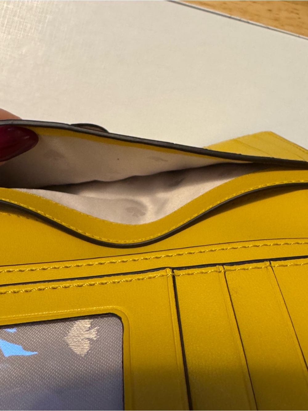 Kate Spade Yellow Leather Wallet - Picture 4 of 5